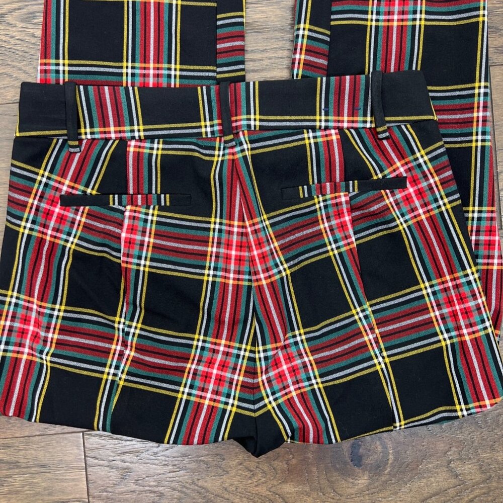 J. CREW Ruby Full-Length Pants in Classic Stewart Tartan Plaid Sz 2 NWOT - Picture 4 of 6